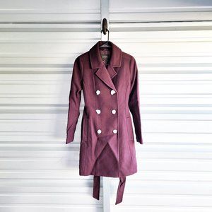Express Belted Wool Blend Trench Coat